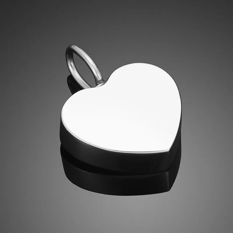 Personalized 14k Photo Cremation Urn Necklace for Ashes With Filling Tool- Custom Engraving Heart Pendant Memorial Keepsake 14k Gold Jewelry