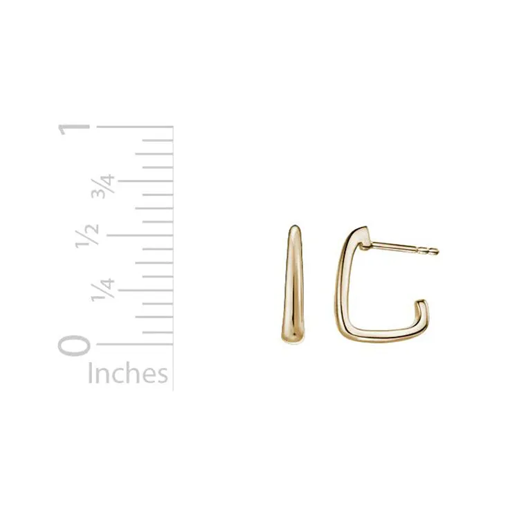 "Artichoke" Hoop Earrings, 14Kt