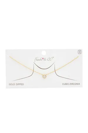 Rhinestone Charm Necklace