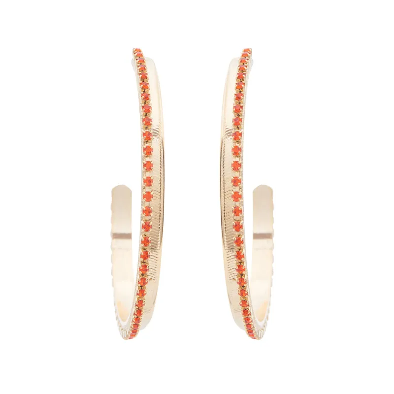 RHINO Tennis Hoop Earrings