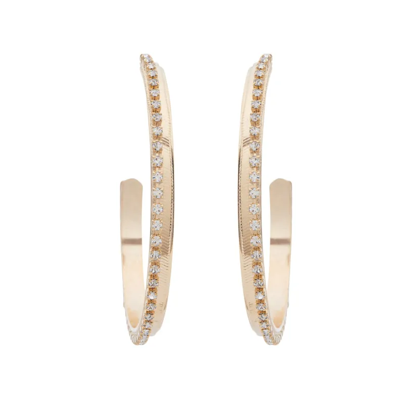 RHINO Tennis Hoop Earrings