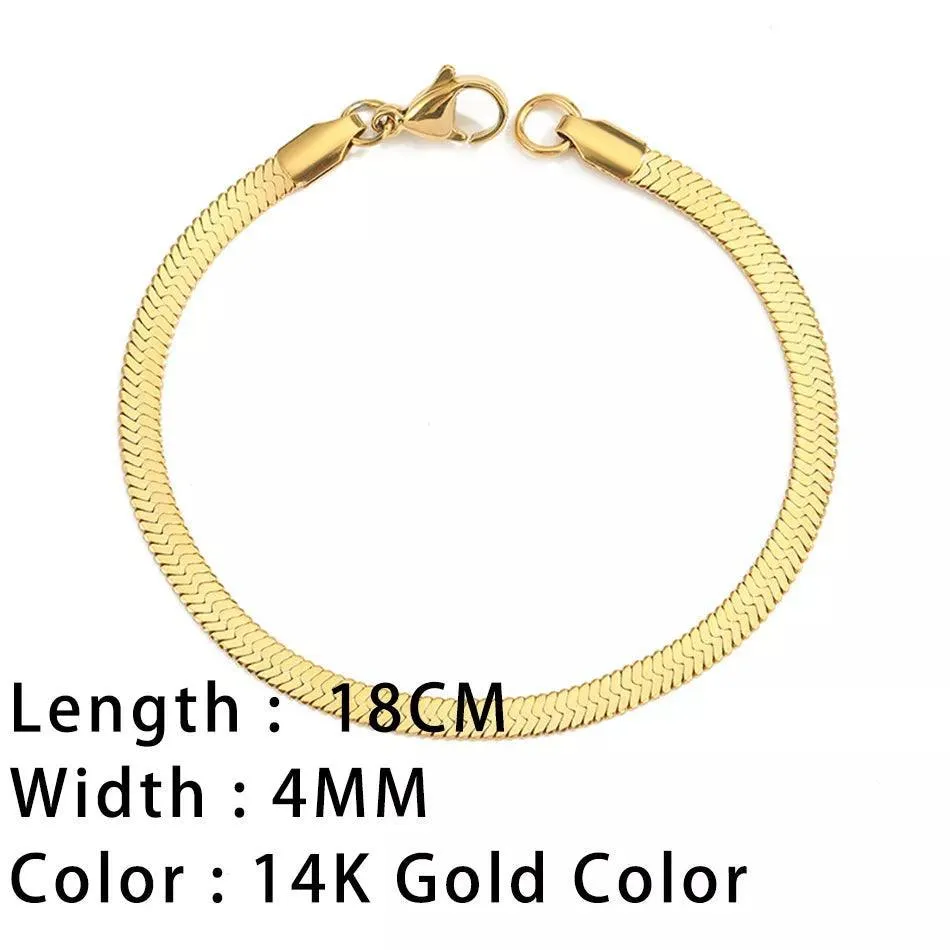 SUNIBI Classic Snake Chain Bracelet: Chic Women's Jewelry Piece