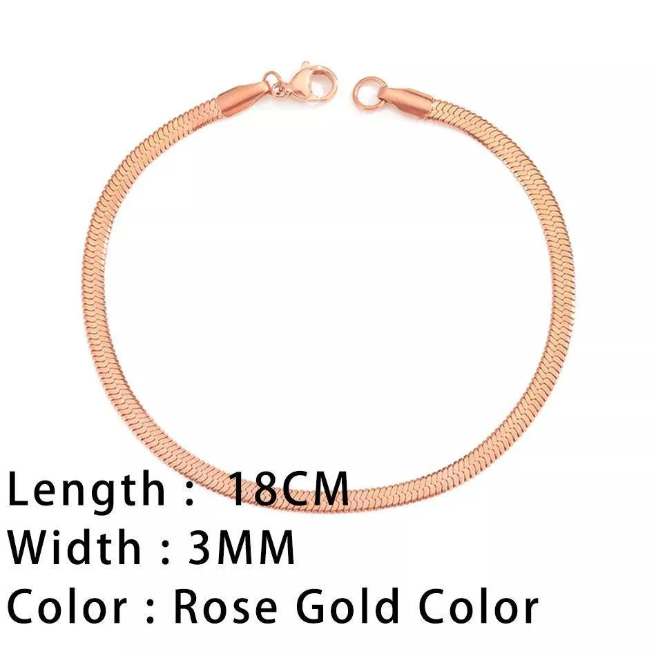 SUNIBI Classic Snake Chain Bracelet: Chic Women's Jewelry Piece