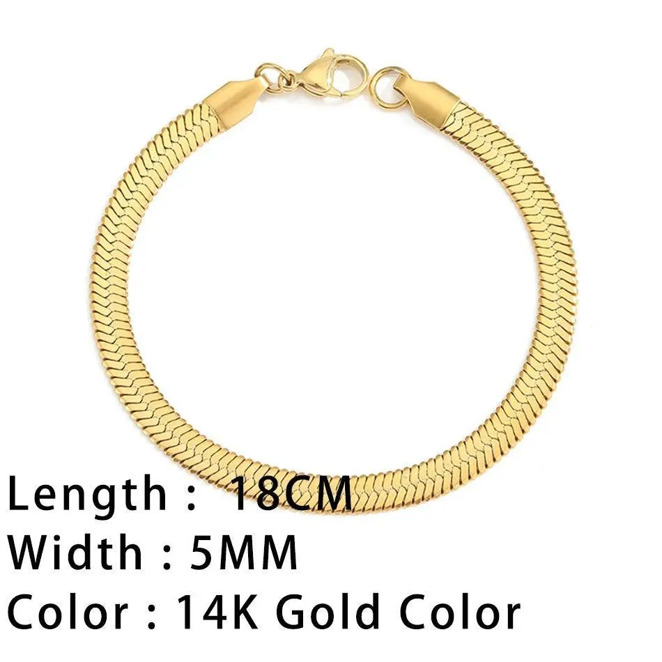 SUNIBI Classic Snake Chain Bracelet: Chic Women's Jewelry Piece