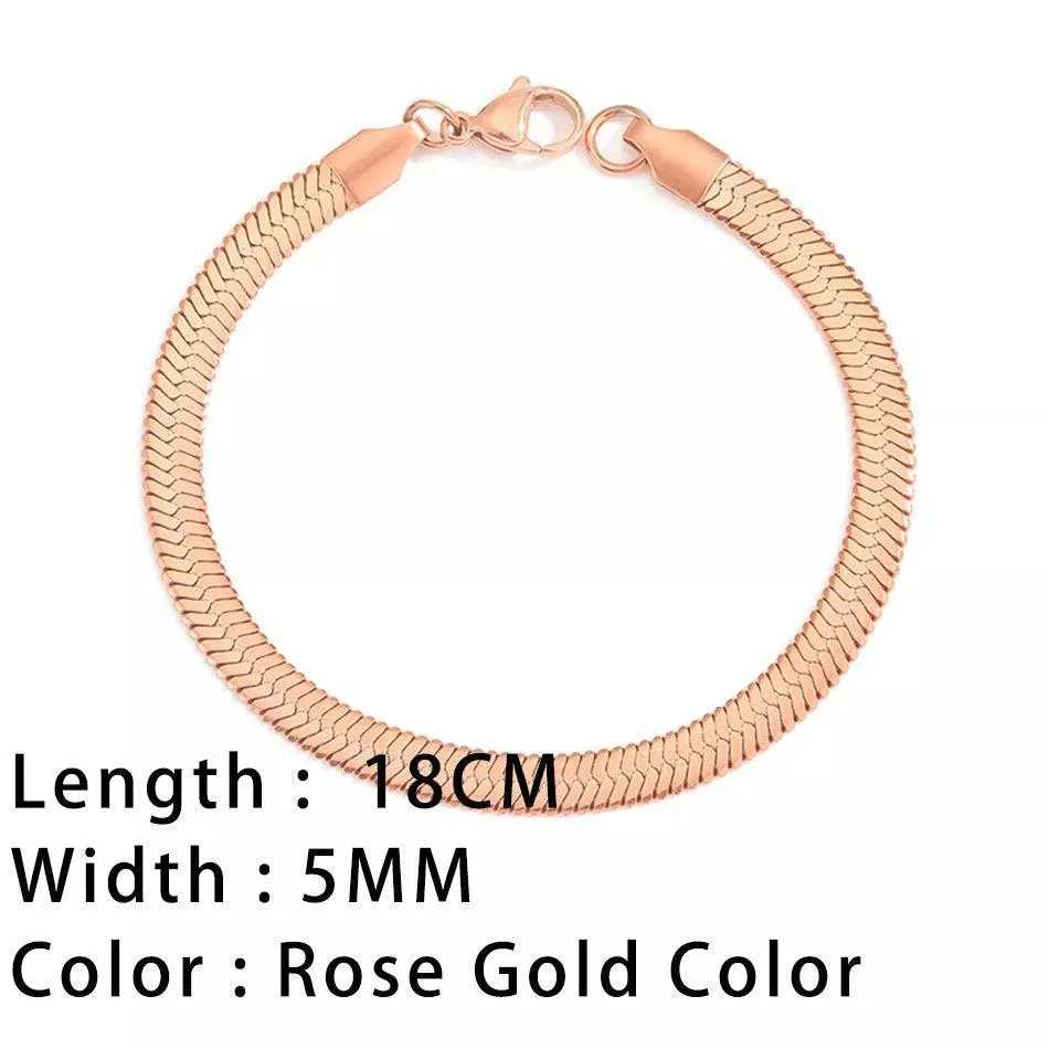 SUNIBI Classic Snake Chain Bracelet: Chic Women's Jewelry Piece