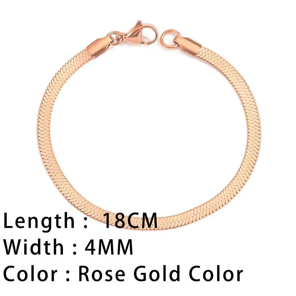 SUNIBI Classic Snake Chain Bracelet: Chic Women's Jewelry Piece