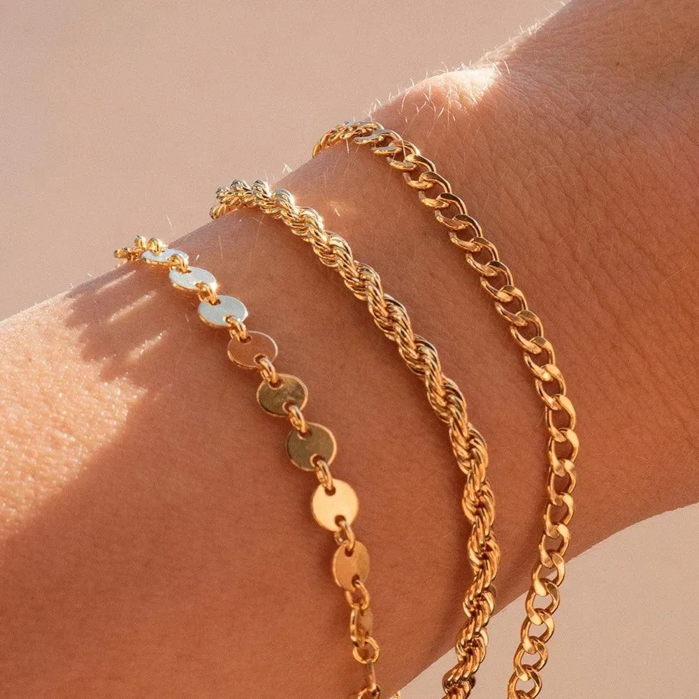 SUNIBI Classic Snake Chain Bracelet: Chic Women's Jewelry Piece