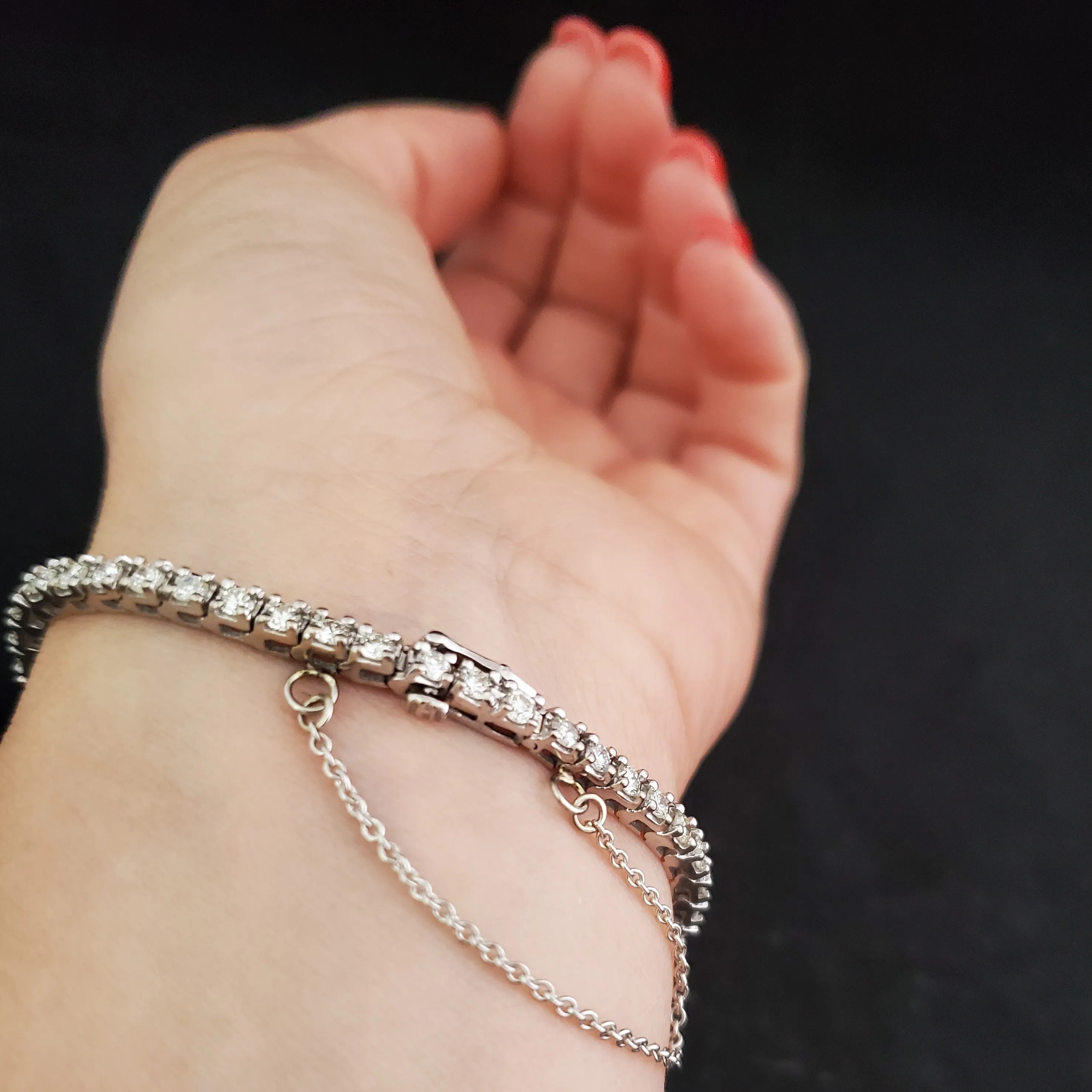 The Bruges - Estate 4.5ct Diamond 14k Gold Tennis Bracelet