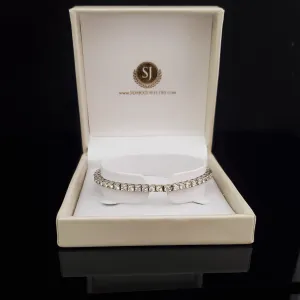 The Bruges - Estate 4.5ct Diamond 14k Gold Tennis Bracelet