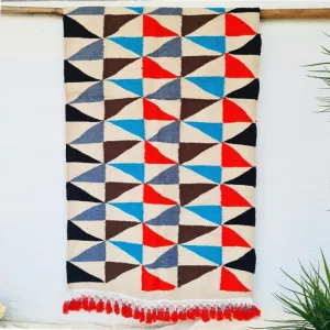 Triangle Pattern Cotton Rug