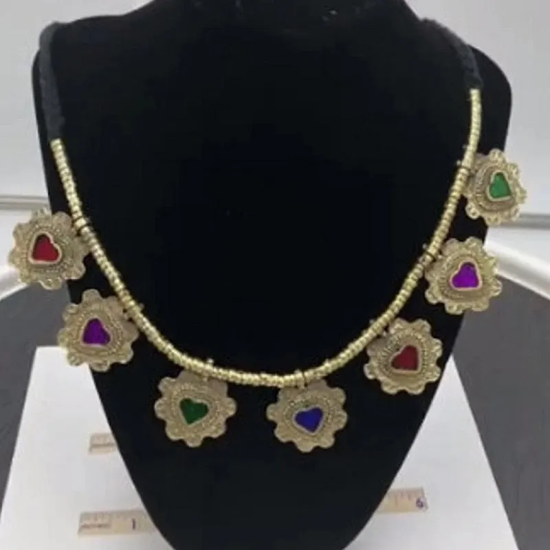 Tribal Antique Necklace and earrings Jewelry Set