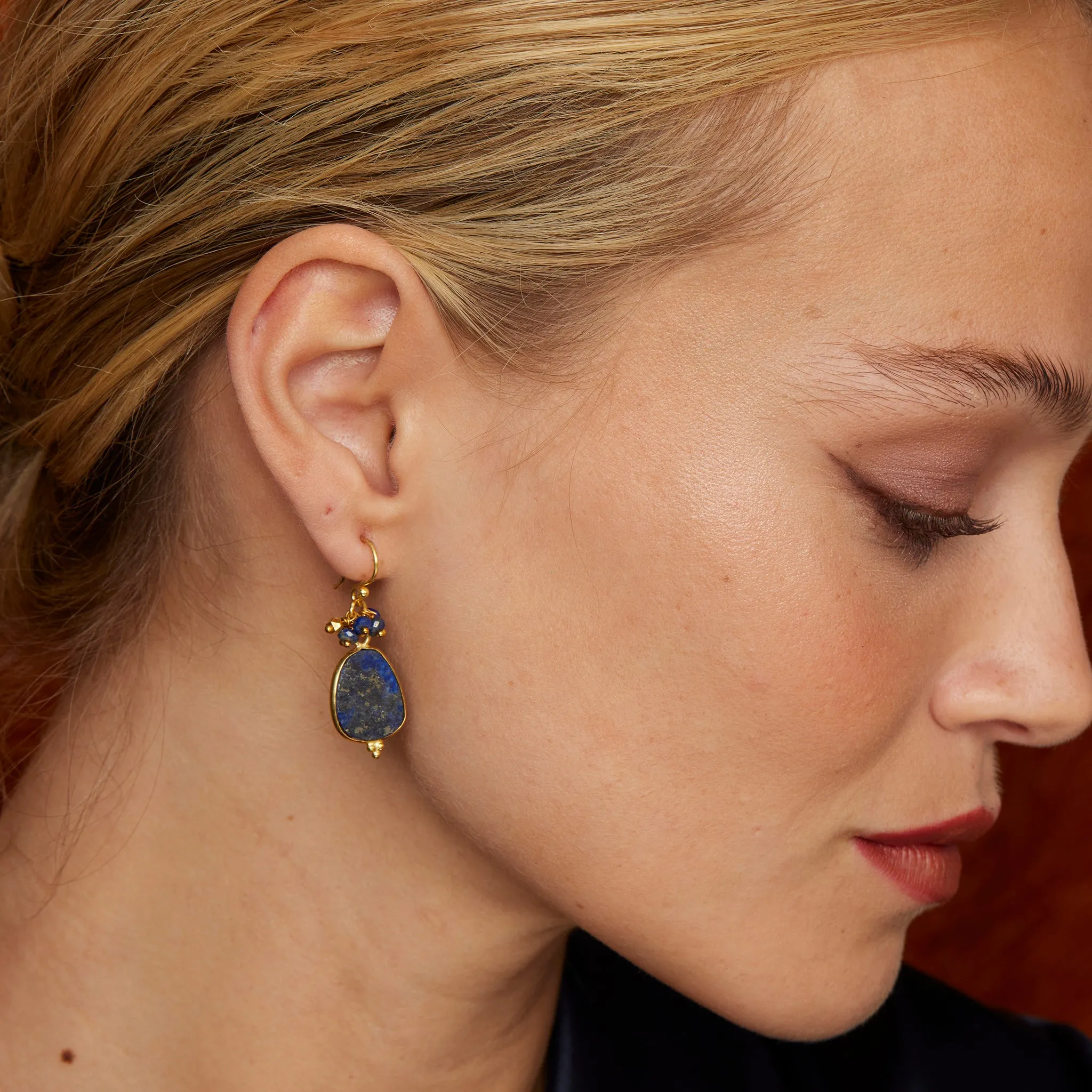 Willow Earrings Lapis Lazuli