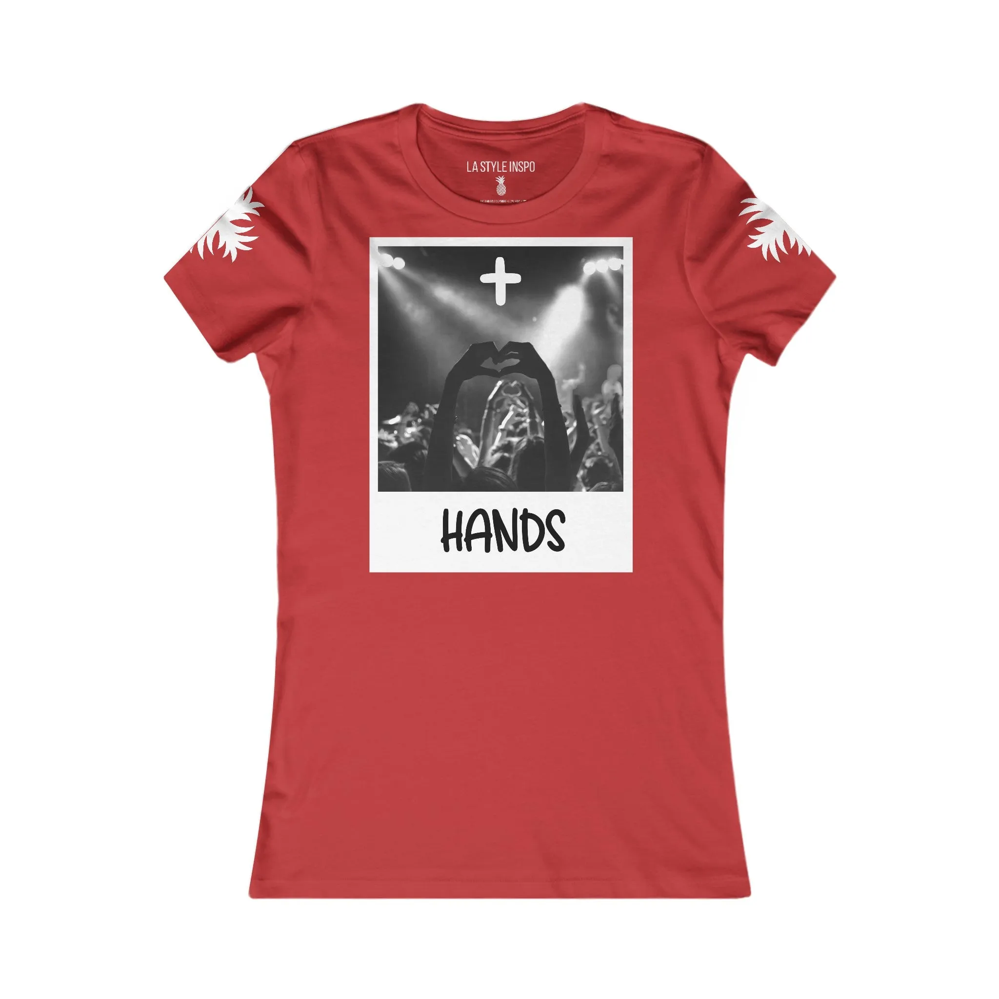 Women T-Shirt Edgy Original Design More Hands Less Phones Dark Print Tee Size S, M, L, XL