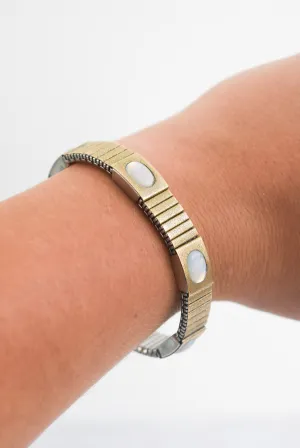 Y2K moon stone charm bracelet