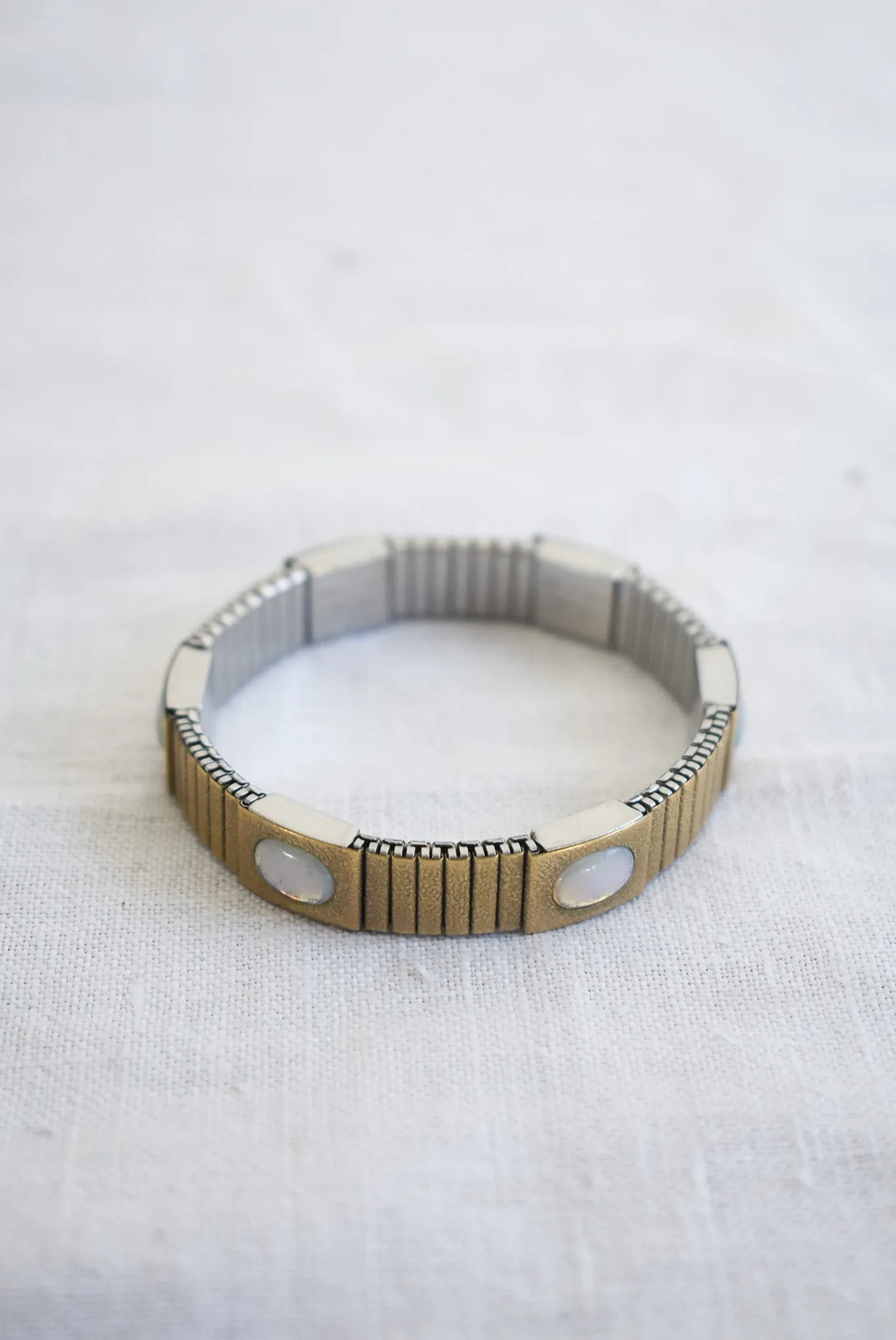 Y2K moon stone charm bracelet